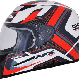 FX-99 Helmet - Recurve - Pearl White/Red - Large