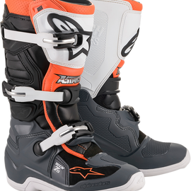 Tech 7S Boot - Black/Gray/White/Orange Fluorescent - US 8