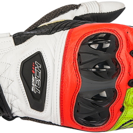 Supertech Gloves - Black/Yellow/Red - Medium