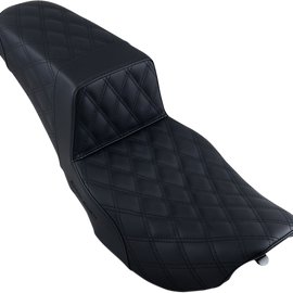 Step Up Seat - Lattice Stitched - Black - FLHR/FLHX