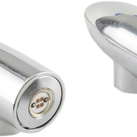 LightningBullet - Marker LIghts - Amber - Chrome