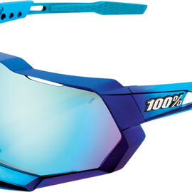 Speedtrap Sunglasses - Metallic Blue - Blue Mirror