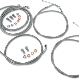 Cable Line Kit - 15" - 17" - Raider - Stainless Steel