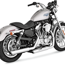 Twin Slash Mufflers - Chrome63604