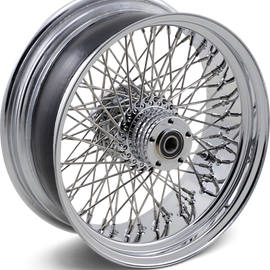 Rear Wheel - 80 Spoke - Single Disc/No ABS - Chrome - 17"x6.00" - '08-'10 FXST