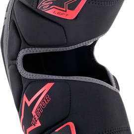 Vector Knee Guards - Black/Anthracite/Red - L/XL