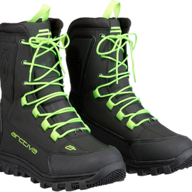 Advance Boots - Black/Hi-Viz Green - Size 14