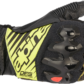 GP Tech v2 Gloves - Black/Yellow/White/Red - Medium