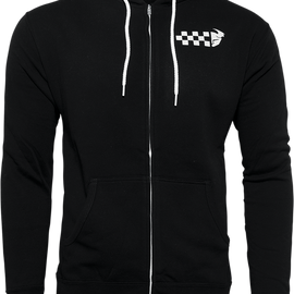 Checkers Fleece Zip - Black - 2XL