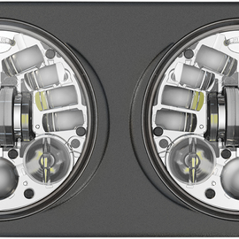 Adaptive LED Headlamps - Harley Davidson - Chrome