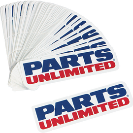 Parts Unlimited Decals - 50 Pack