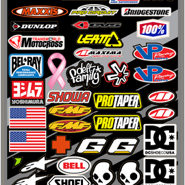 Decal Sheet - Helmet Logos