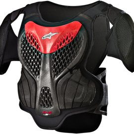 Youth A-5s Body Armor - Black/Red - S/M