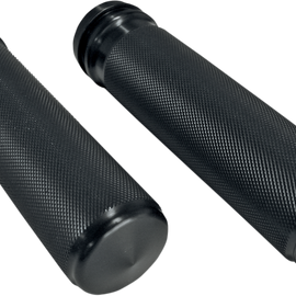 Black Knurled Grips