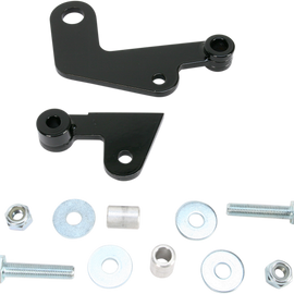 Rear Shock Drop Bracket Lowering Kit - Black - Lowers 1.50" - '07-'09 VT750C2