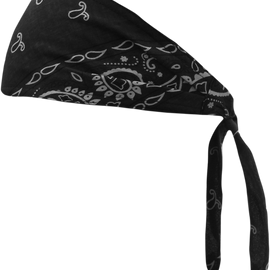 Old School Bandana - Black Paisley