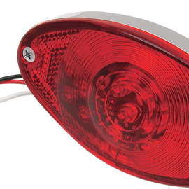 Taillight - Cat Eye - Ultra Thin - Red Lens