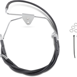 Brake Line - Front - Black - +2" - FLH '96-'07