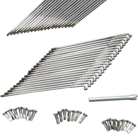 Spoke - Front/Rear Hub - Chrome - Steel - 18"