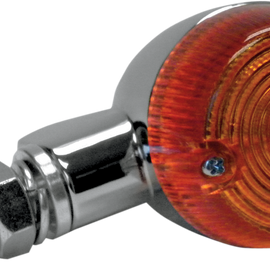 Marker Light - Single Filament - Chrome/Amber