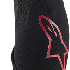 Paragon Plus Elbow Guards - Black/Red - 2XL