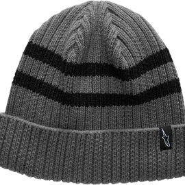 Roller Beanie - Heather Charcoal/Black - One Size