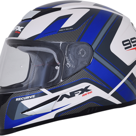 FX-99 Helmet - Recurve - Pearl White/Blue - XL