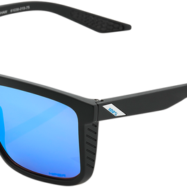 Renshaw Sunglasses - Black - Blue Mirror
