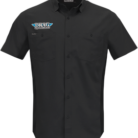 Drag Specialties Vented Shop Shirt - Black - Small