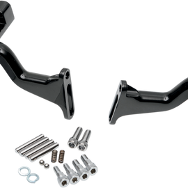 Passenger Footboard Raised Mount - Black