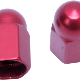 Valve Caps - Red Anodized