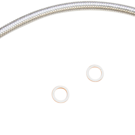 Brake Line - Polished - 3/8"/180° - 23"