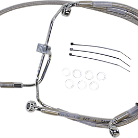 8" Brake Line - Front - Stainless Steel - FXDF08-17