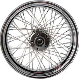 Rear Wheel - 60 Spoke - Single Disc/No ABS - Chrome - 17"x6.00" - '08-'10 FXST