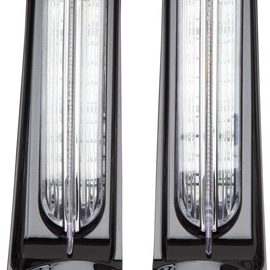 Luces LED Rojas Salpicadera Trasera Negras Ciro780081