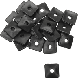 Backer Plates - Black - Square - 24 Pack