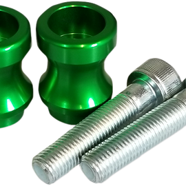 Swingarm Spool - Green - 10 mm