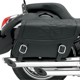 Flame Saddlebag - Black - Jumbo