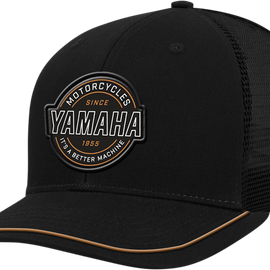 Yamaha Motorcycle Patch Hat - Black