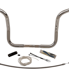 Chrome 12" Rounded Top Handlebar Kit