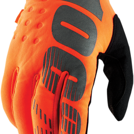 Youth Brisker Gloves - Fluorescent Orange/Black - Large