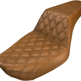 Step Up Seat - Lattice Stitched - Brown - Dyna