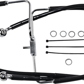 Brake Line - +4" - Black - XL