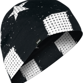 SportFlex® Beanie - Black & White Flag