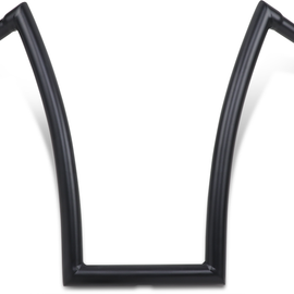 Flat Black 1-1/2" Strip Handlebar with 20" Rise