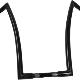 Black 1-1/4" Strip Handlebar With 20" Rise