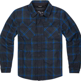 Upstateâ„¢ Riding Flannel Shirt - Blue - 4XL