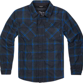 Upstate™ Riding Flannel Shirt - Blue - 3XL