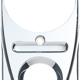 Tear Drop Upper Dash Cover - Smooth - Chrome