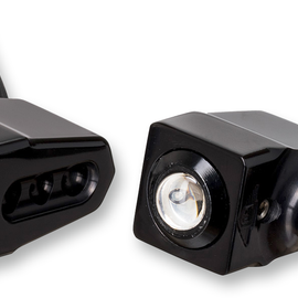 Side-mount LED Turn Signals - Black/Amber